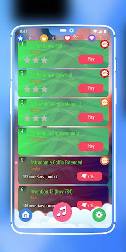 Coffin Dance Meme - Astronomia Piano Tiles Game screenshot 2