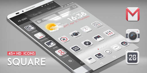Square GO Launcher Theme screenshot 5