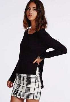 Black and White Mini Skirt screenshot 5