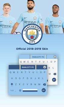 Manchester City FC Official Keyboard скриншот 1