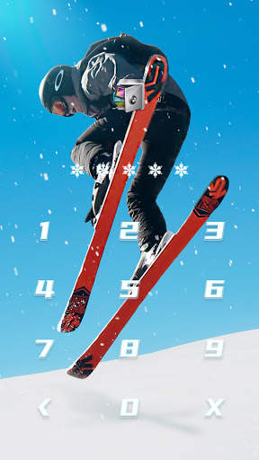 AppLock Live Theme Skiing – Paid Theme скриншот 2