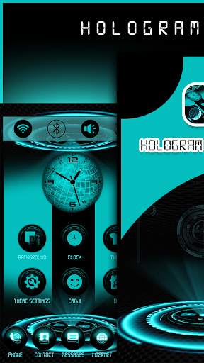 Hologram Launcher Theme 4 تصوير الشاشة