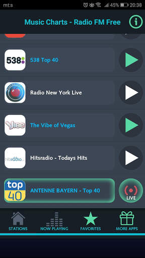 Music charts - Radio FM Free screenshot 3