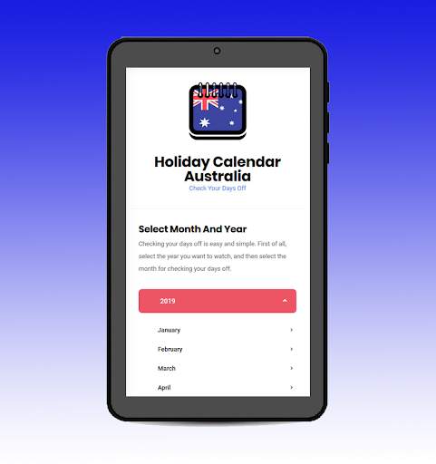 Australia Holiday Calendar 2021 - Calendar Free скриншот 5