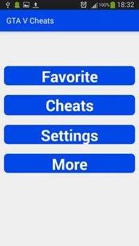 Cheats for GTA V screenshot 1