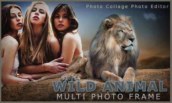 Wild Animal Photo Frame Multi 1 تصوير الشاشة