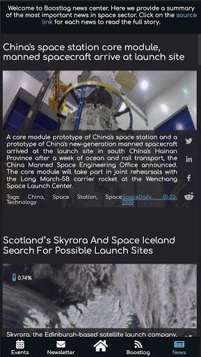 BoostUp Group - Space Tech, Newspace, News, Events screenshot 3