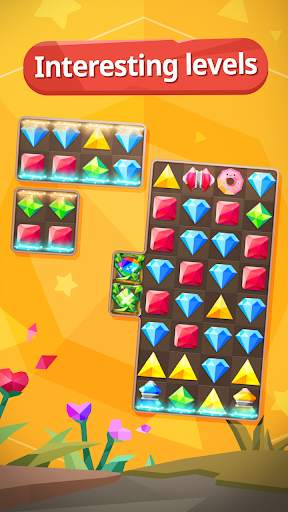Jewels Star Story : Crystal Rain Jewels Game screenshot 2