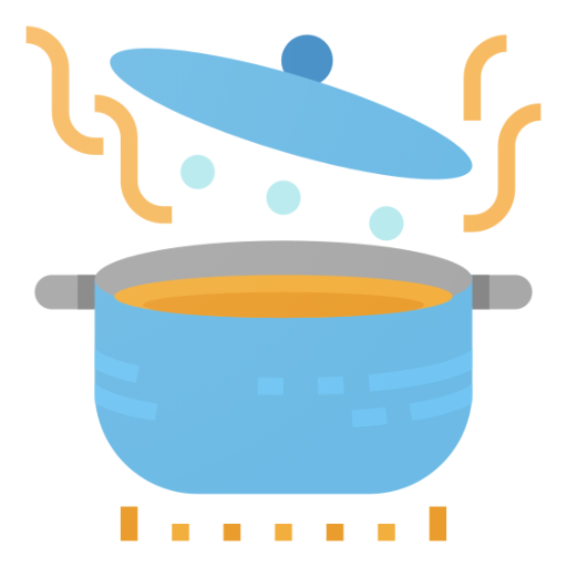 Recipes and healthy cooking icon