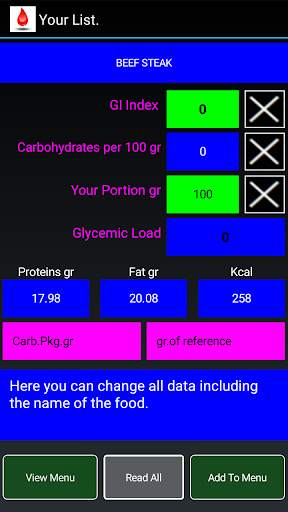 GI and glycemic load Lite screenshot 5