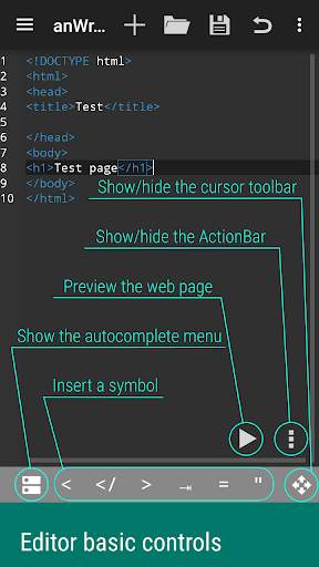 anWriter free HTML editor 3 تصوير الشاشة