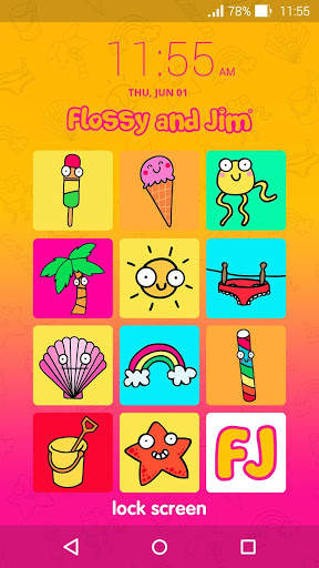 Flossy and Jim Lock Screen 5 تصوير الشاشة