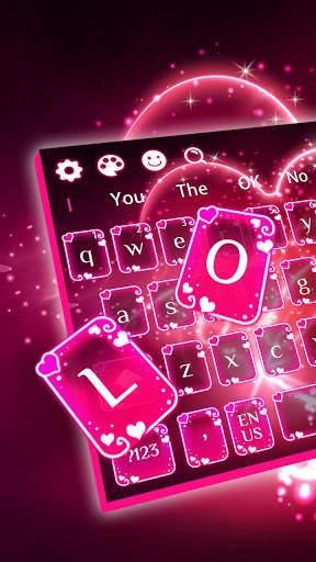 Love Red Heart Keyboard screenshot 1