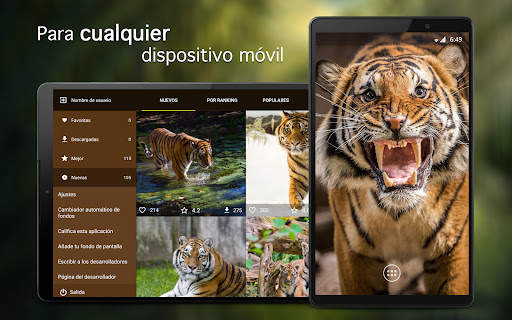 Fondos de pantalla con tigres screenshot 6