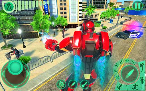 Transform Robot Flying Hero: Fire Hero Robot Games screenshot 12