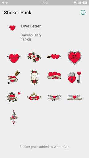 WAStickerApps - Love Letter screenshot 2