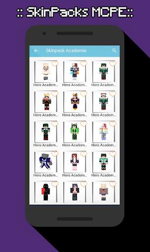 SkinPacks HeroAcademia for Minecraft screenshot 1
