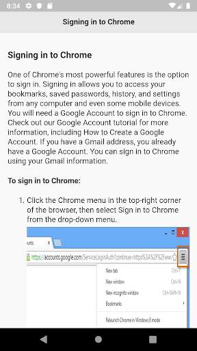 Tutorials for Web Browser screenshot 3