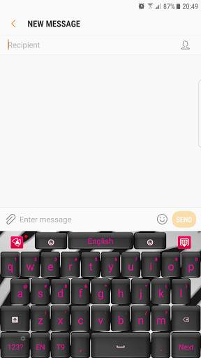 Pink Zebra Keyboard screenshot 1