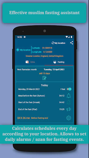 Kaaba compass - Muslim fasting Ramadan 2022 screenshot 2