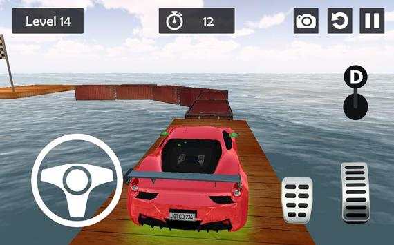 Extreme Car Racing On Impossible Tracks 3D Game screenshot 1