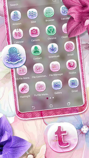 Hydrangea Flower LauncherTheme screenshot 2