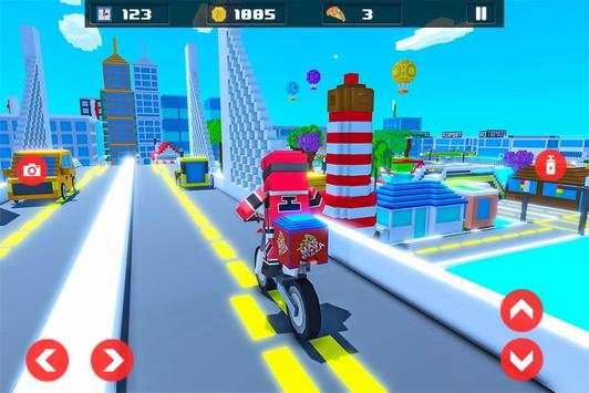 Moto Pizza Delivery: Blocky Edition screenshot 11