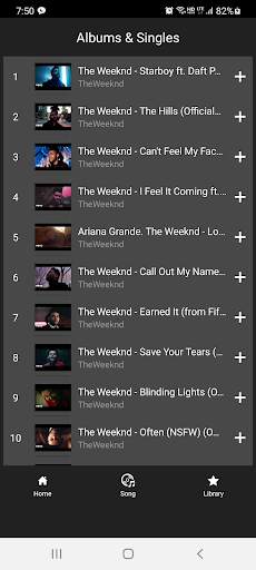 TheWeeknd song collection screenshot 5