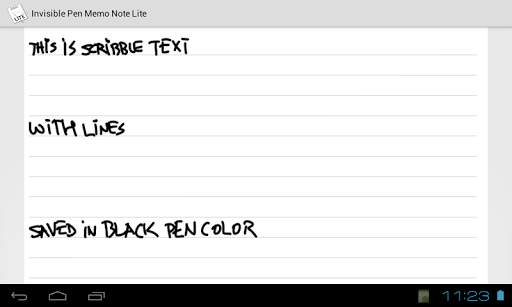 Invisible Pen Memo Note Lite screenshot 8