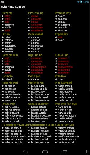 Spanish Verbs скриншот 9