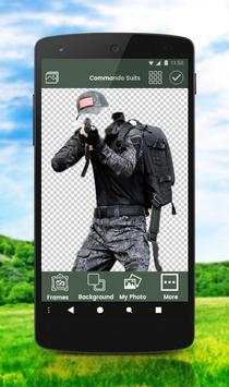 Commando photo suit |  photo editor screenshot 1