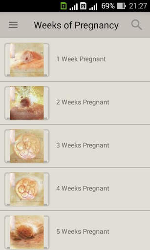 Pregnancy week by week. Expecting baby. Diary screenshot 2
