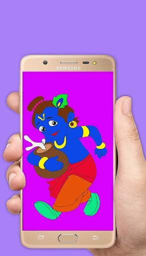 Lord Krishna stickers Laddu gopal stickers screenshot 1