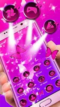 Butterfly Purple Theme स्क्रीनशॉट 1