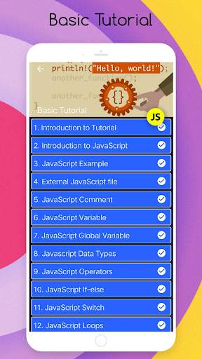 JavaScript Offline Tutorial screenshot 3