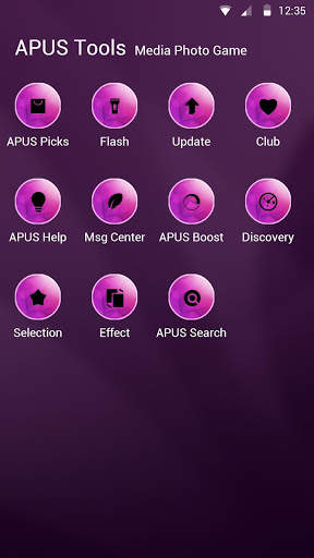 Purple-APUS Launcher theme screenshot 3