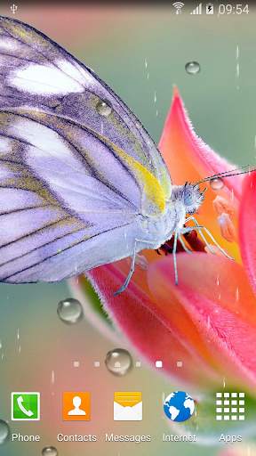 Rainy Flowers Live Wallpaper screenshot 4