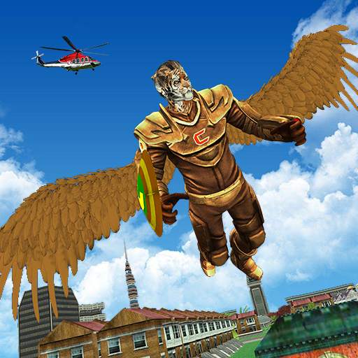 Flying Lion Rope Hero Animal Rescue Game 2.3