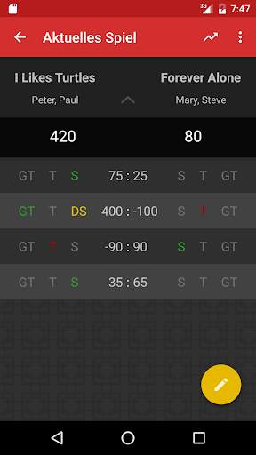 Tichu Tracker screenshot 2