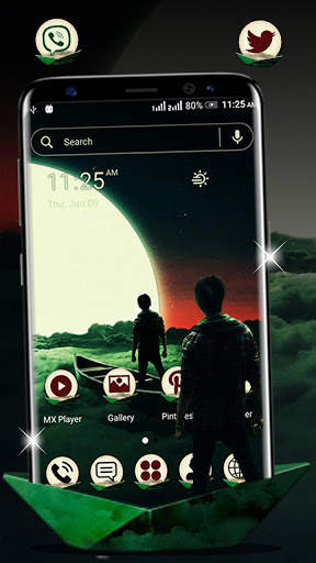 Lonely Man Launcher Theme screenshot 1