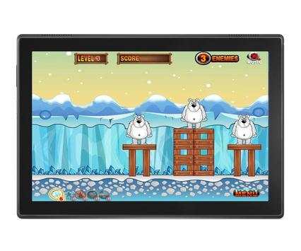 Angry Penguins Adventure - War attack games screenshot 3