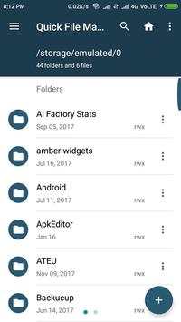Quick File Manager скриншот 1