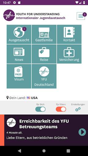 YFU App screenshot 3