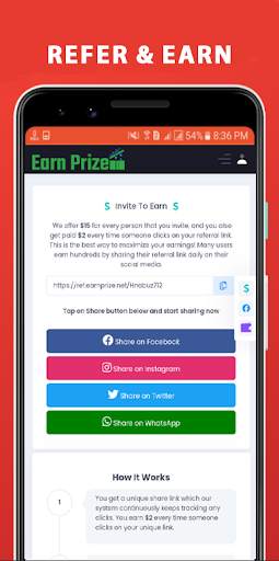 Earn Prize स्क्रीनशॉट 2