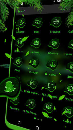 Green Leaves Theme Launcher screenshot 2
