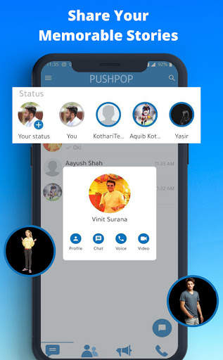 PushPop Messenger - Made in India Chat App screenshot 2