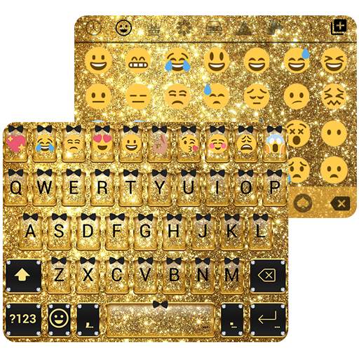 Gold Glitter Emoji Keyboard 1.1.6