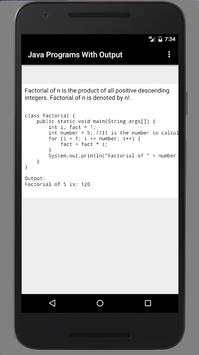 Java Programs With Output screenshot 7
