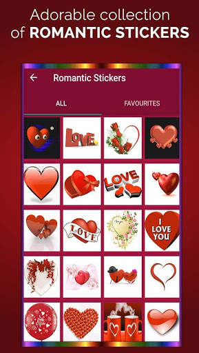Romantic Photo Stickers screenshot 3