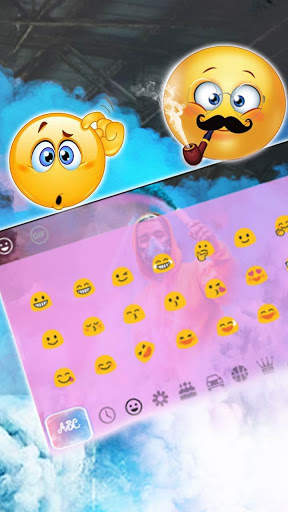 Colorful Smoke Keyboard Themes screenshot 3